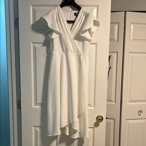 DKNY Elegant White Women's Dress